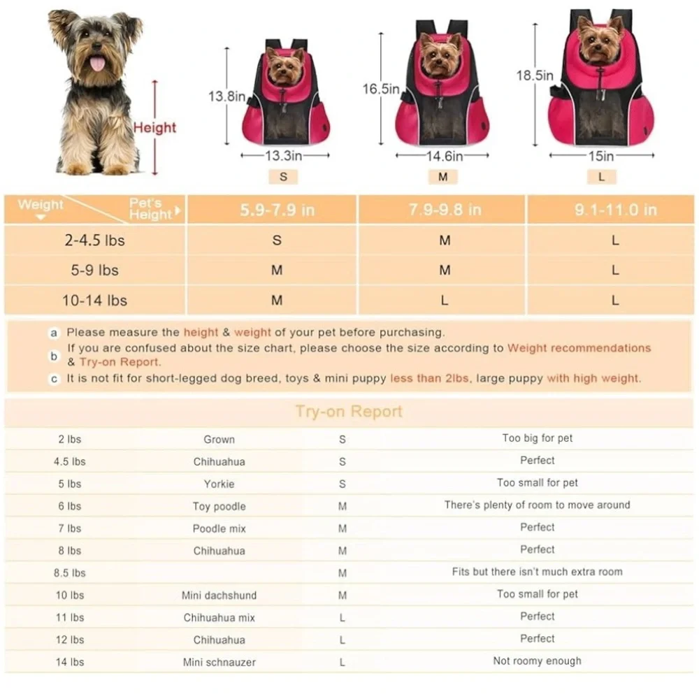 WOYYHO Pink Pet Carrier Backpack